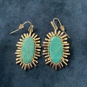 Kendra Scott Mariah Earring Gold / Turquoise